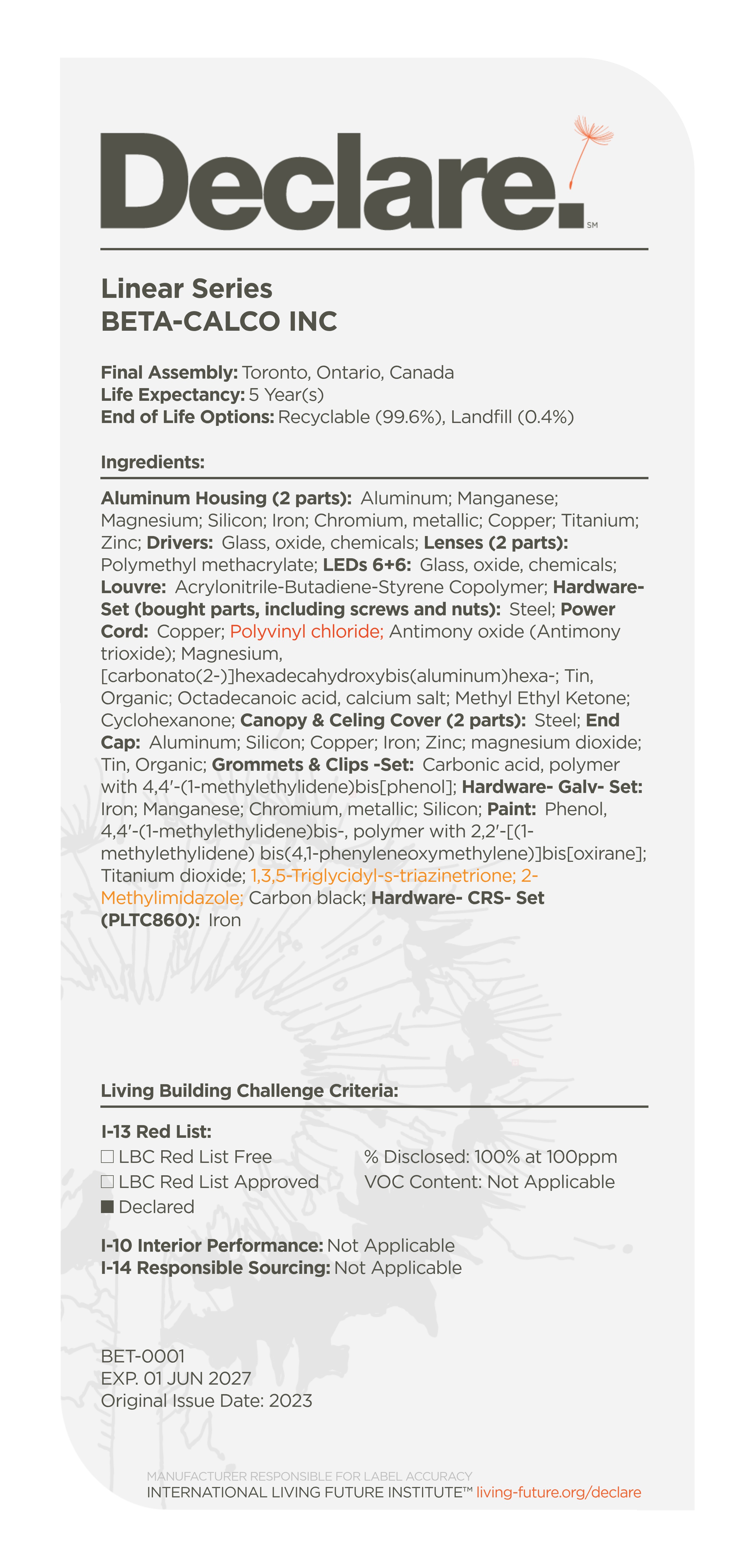 Declare - International Living Future Institute